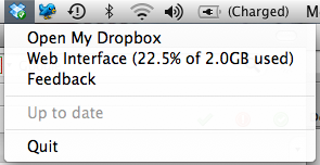 Dropbox menubar icon