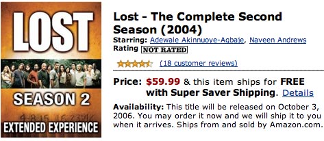 Image of Lost Series 2 on Amazon.com