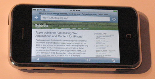 Suburbia.org.uk on the iPhone!